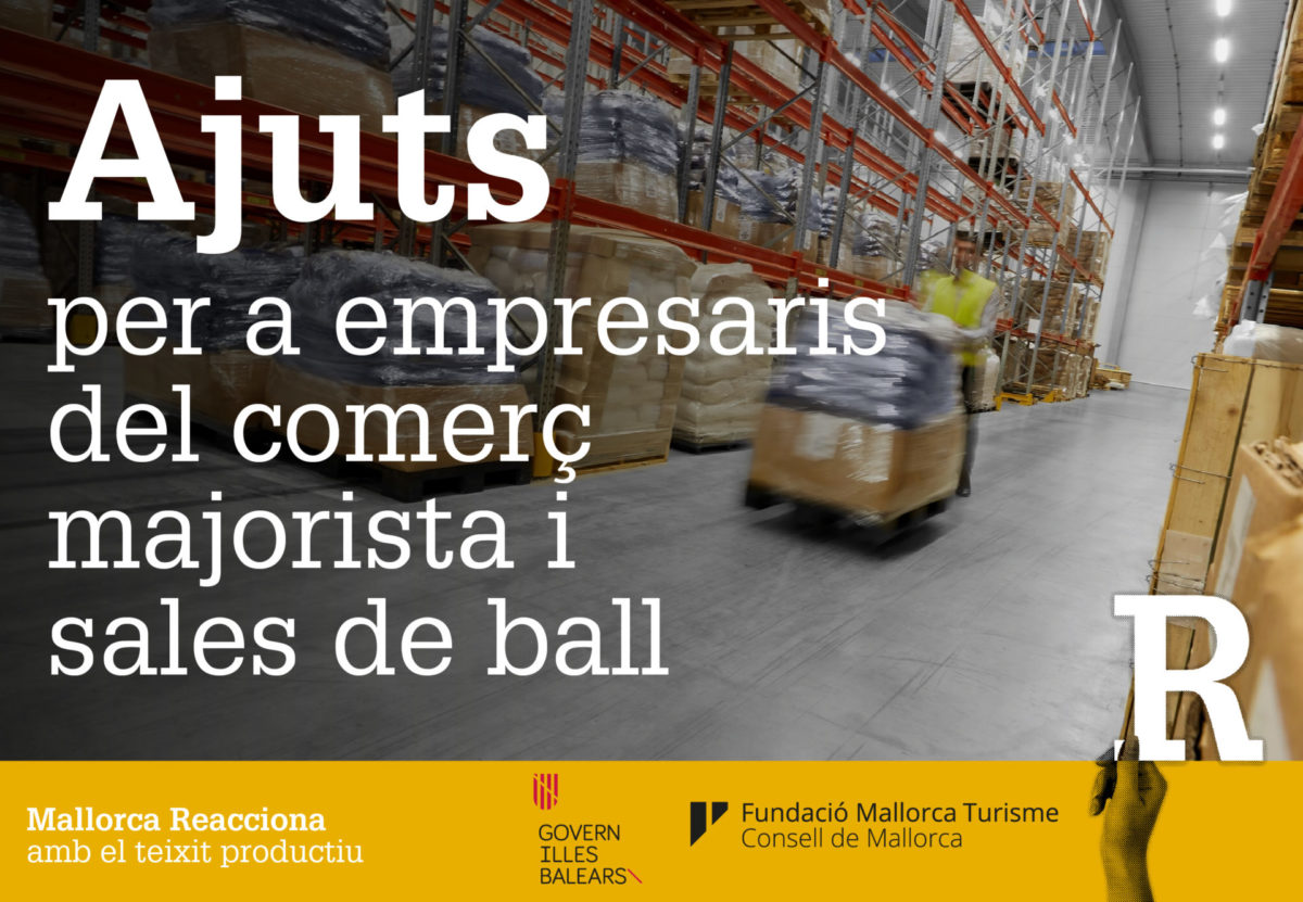 Ajuts per a empresaris del comerç majorista i sales de ball