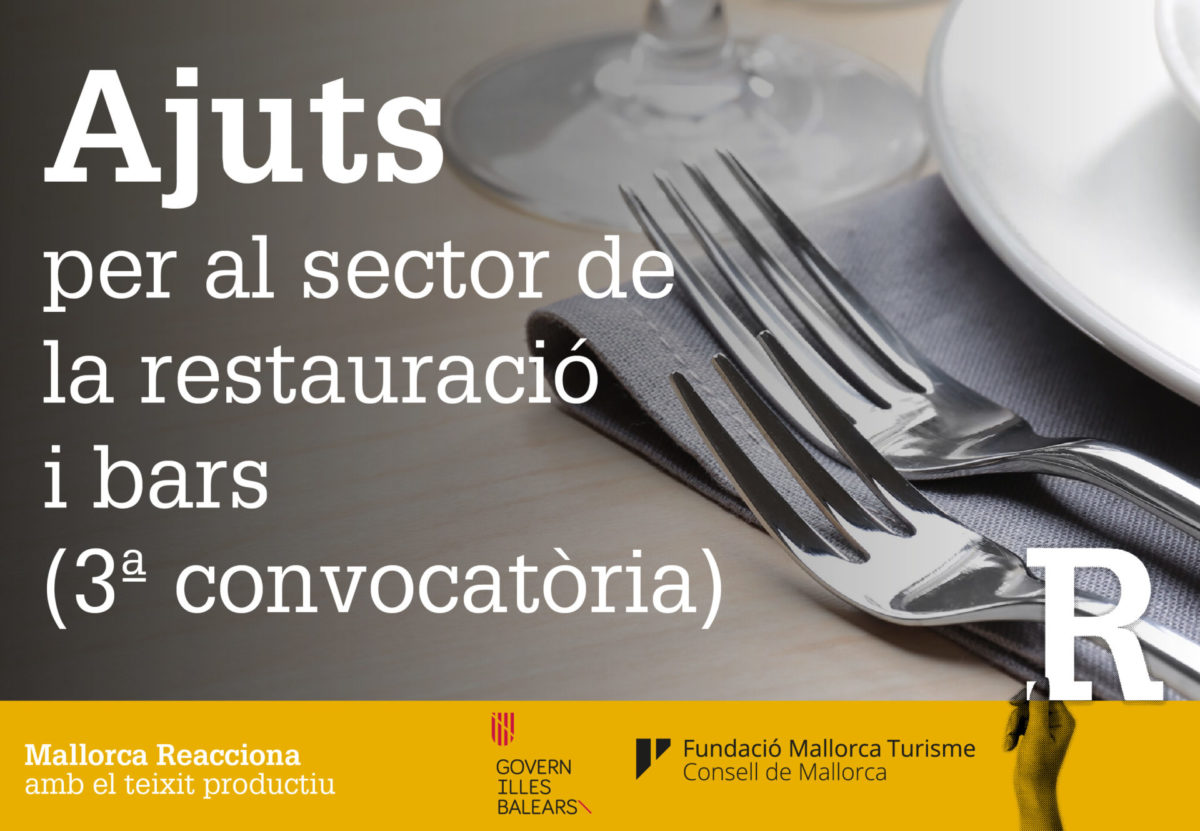 Ajuts per al sector de la restauració i bars (3ª convocatòria)