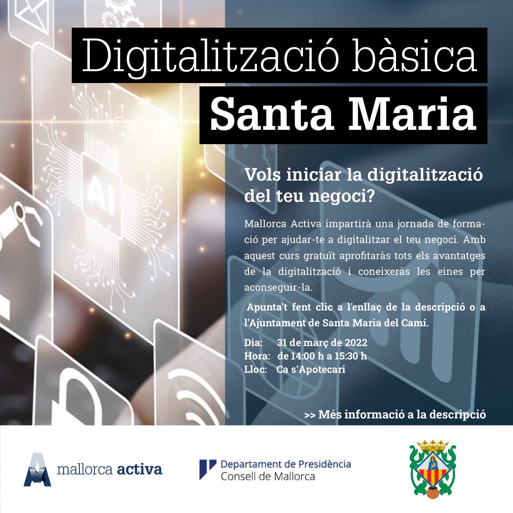 Jornades Digitalització Santa Maria del Camí